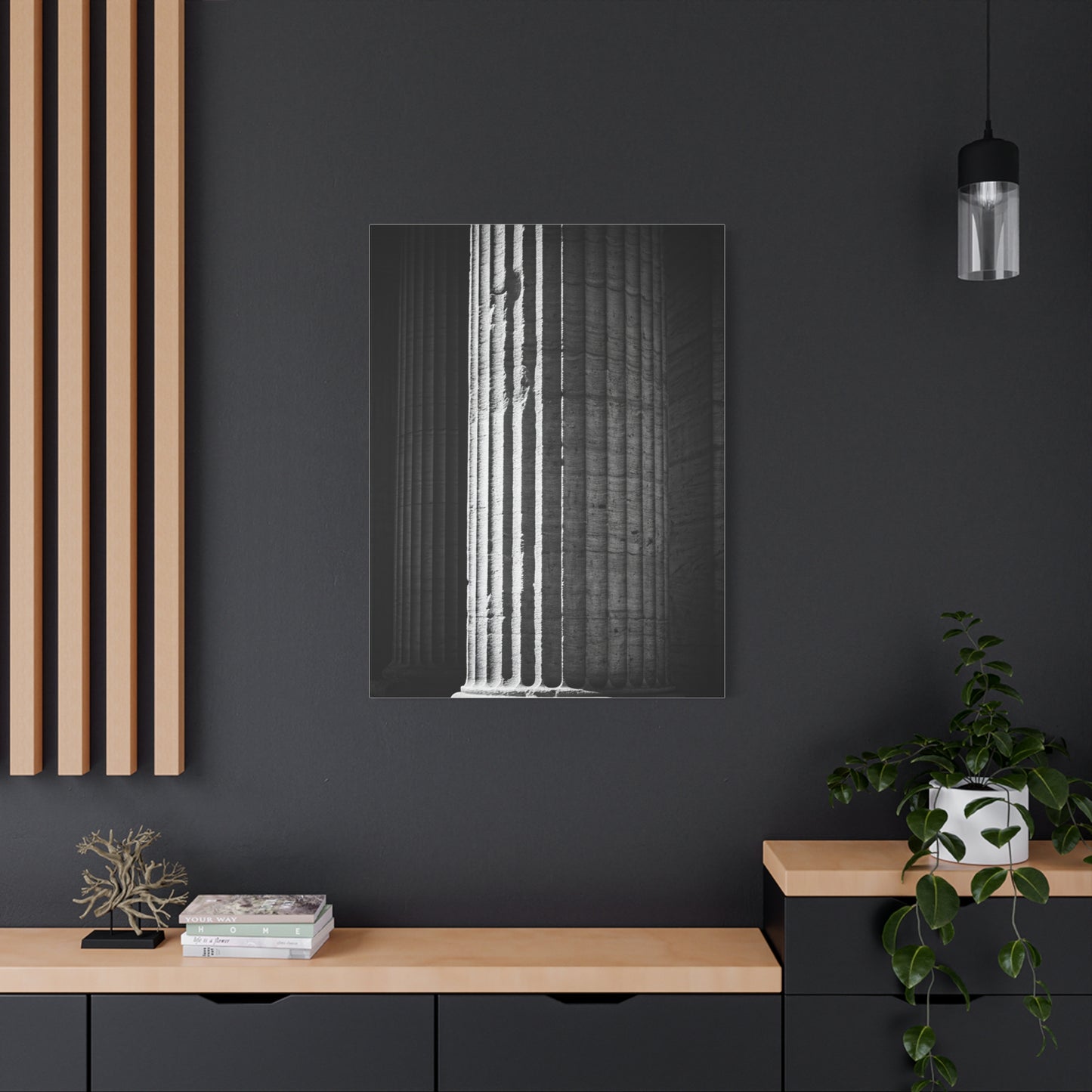 Classical Column Light and Shadow Wall Art & Canvas Prints