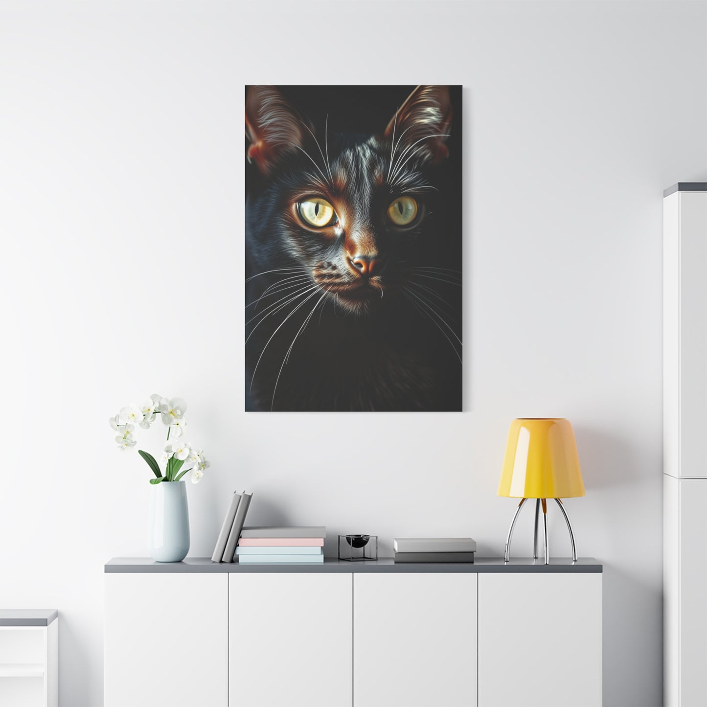 Black Cat Art Refined Canvas Wall Art & Canvas Print
