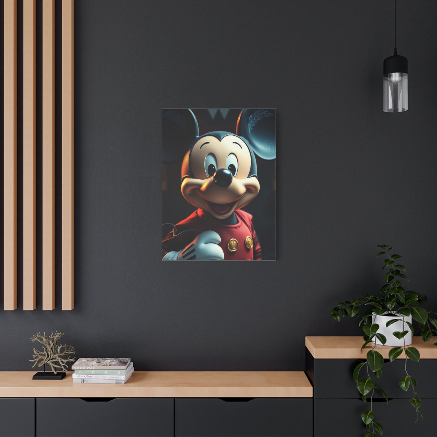Noble Mickey Illustration Wall Art & Canvas Print