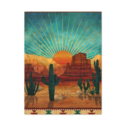 Sunrise In A Desert Wall Art & Canvas Prints