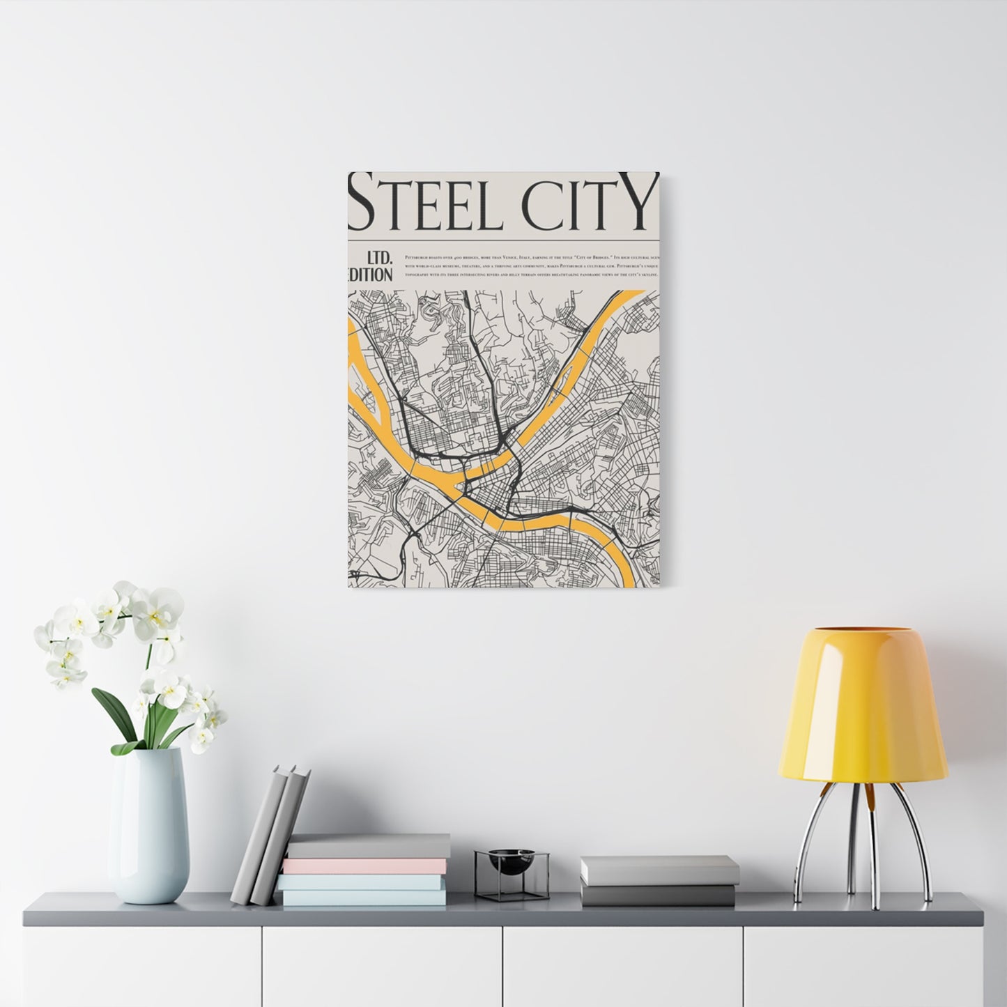 Steel City Poster Wall Art & Canvas Prints