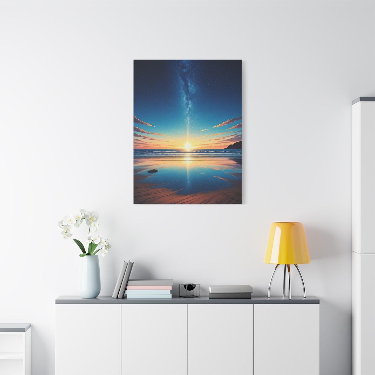 Starry Horizon Sunset Reflection Wall Art & Canvas Prints