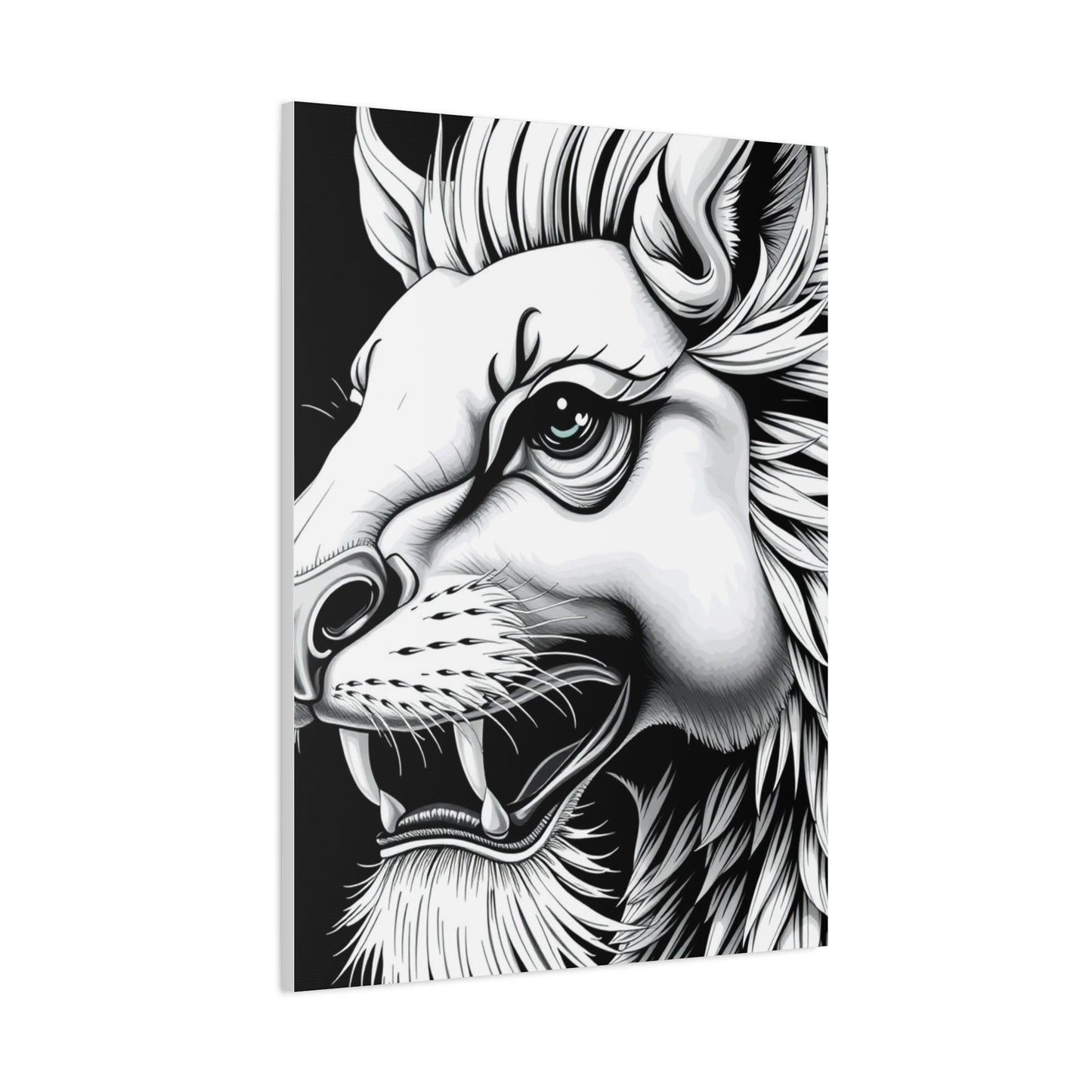 Elite Black and White Illustrations Art Vision Wall Art & Canvas Print