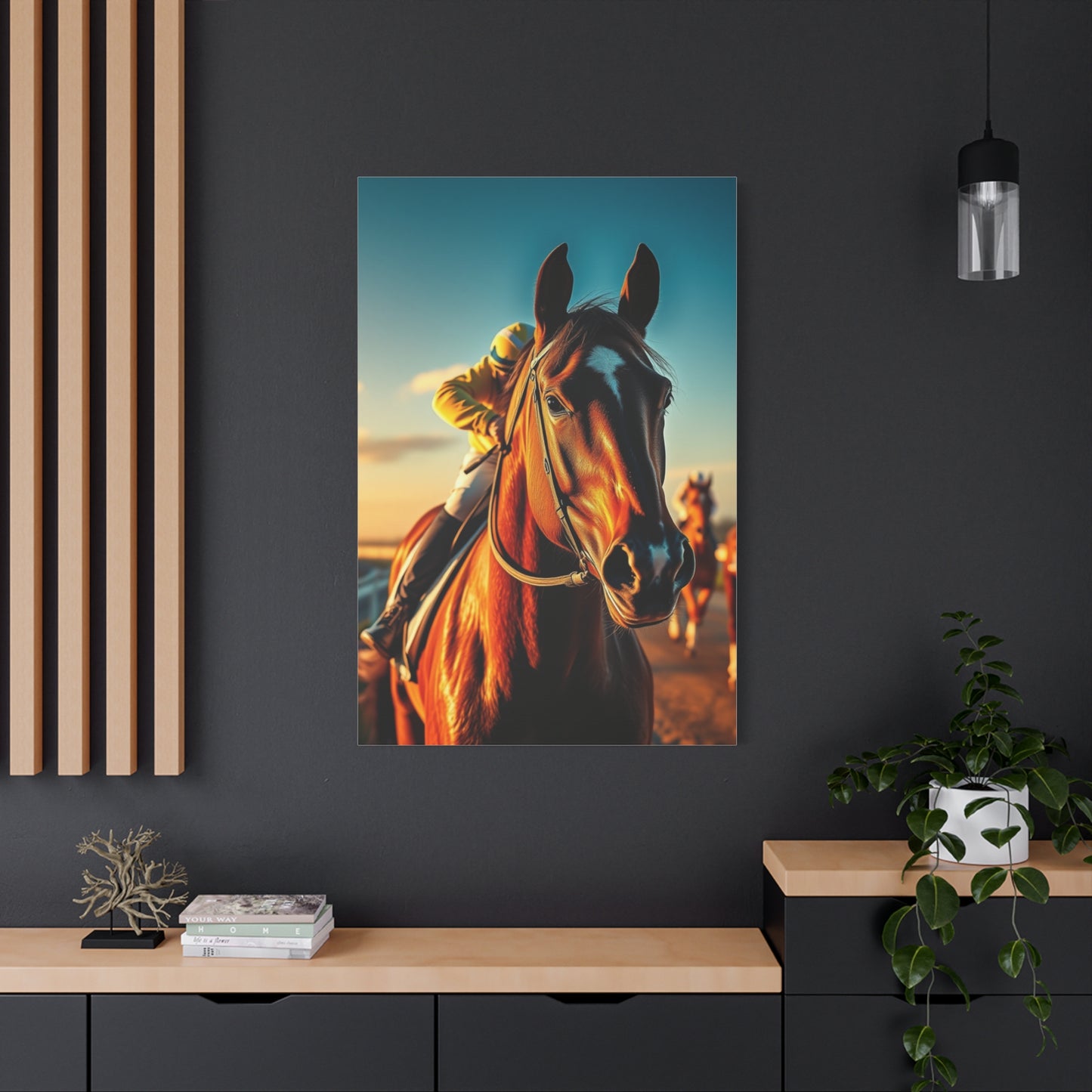 Masterpiece Horse Racing Art Vision Wall Art & Canvas Print