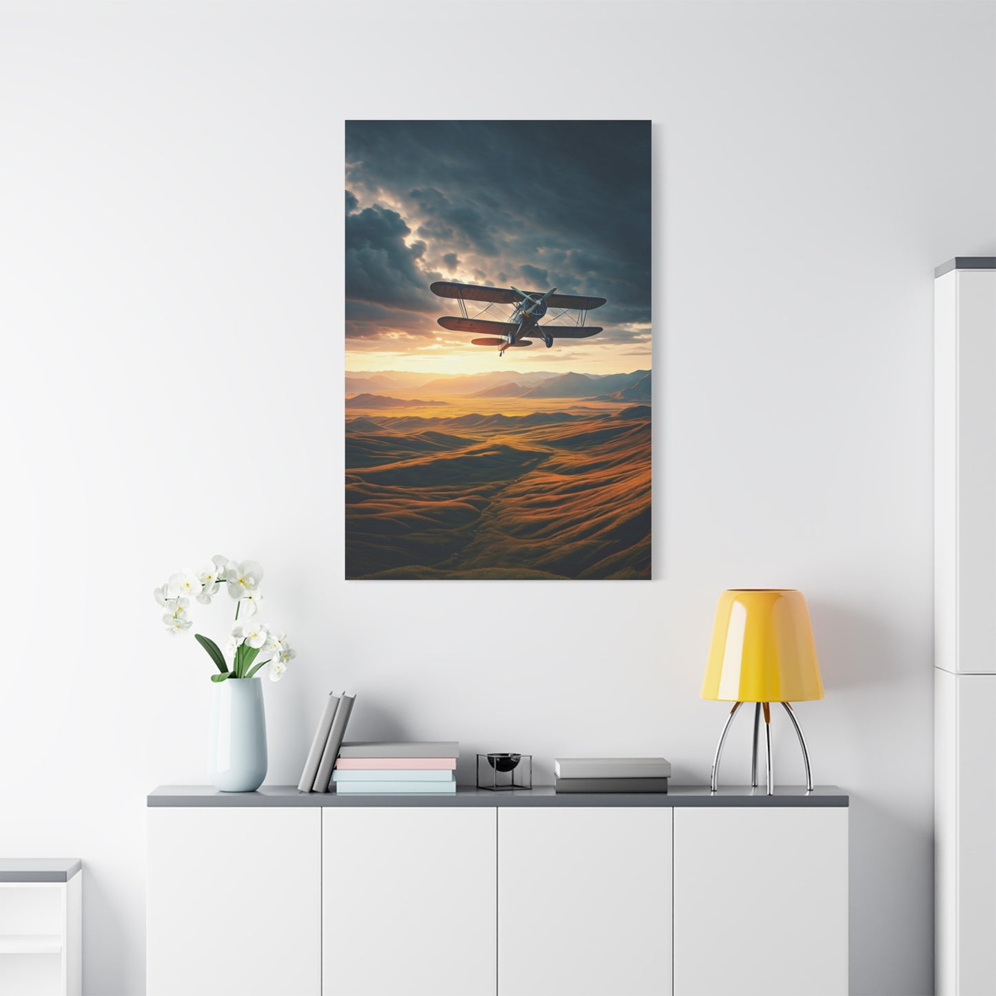 Sunset Passage Above Rolling Valleys Wall Art & Canvas Prints