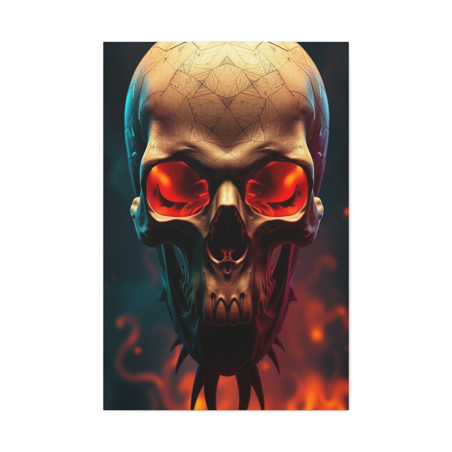 Opulent Skull Aesthetics Wall Art & Canvas Print