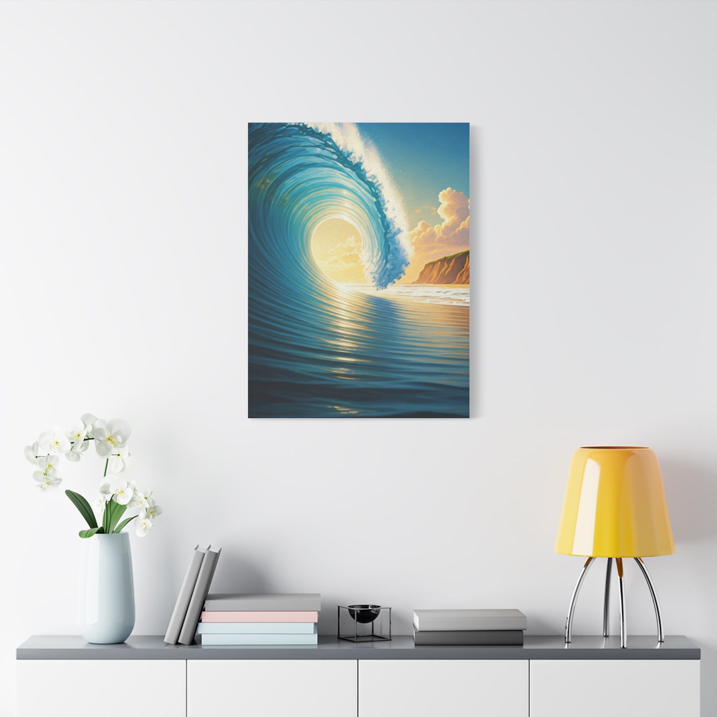 Sunset Tide Glow Coastal Wall Art & Canvas Prints
