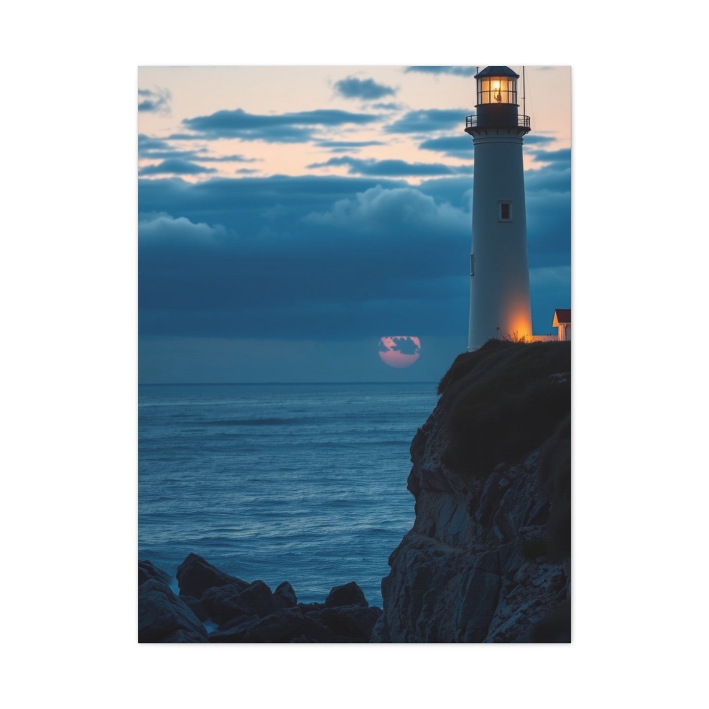 Illuminated Shores Masterpiece Wall Art & Canvas Print