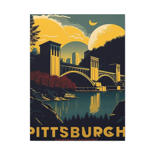 Night Sky Pittsburgh Poster Wall Art & Canvas Prints