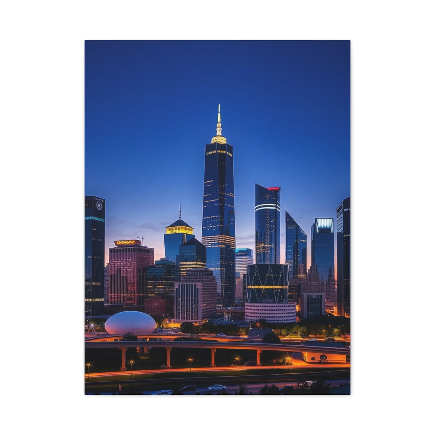 Houston Skylines Art Luxury Canvas Wall Art & Canvas Print