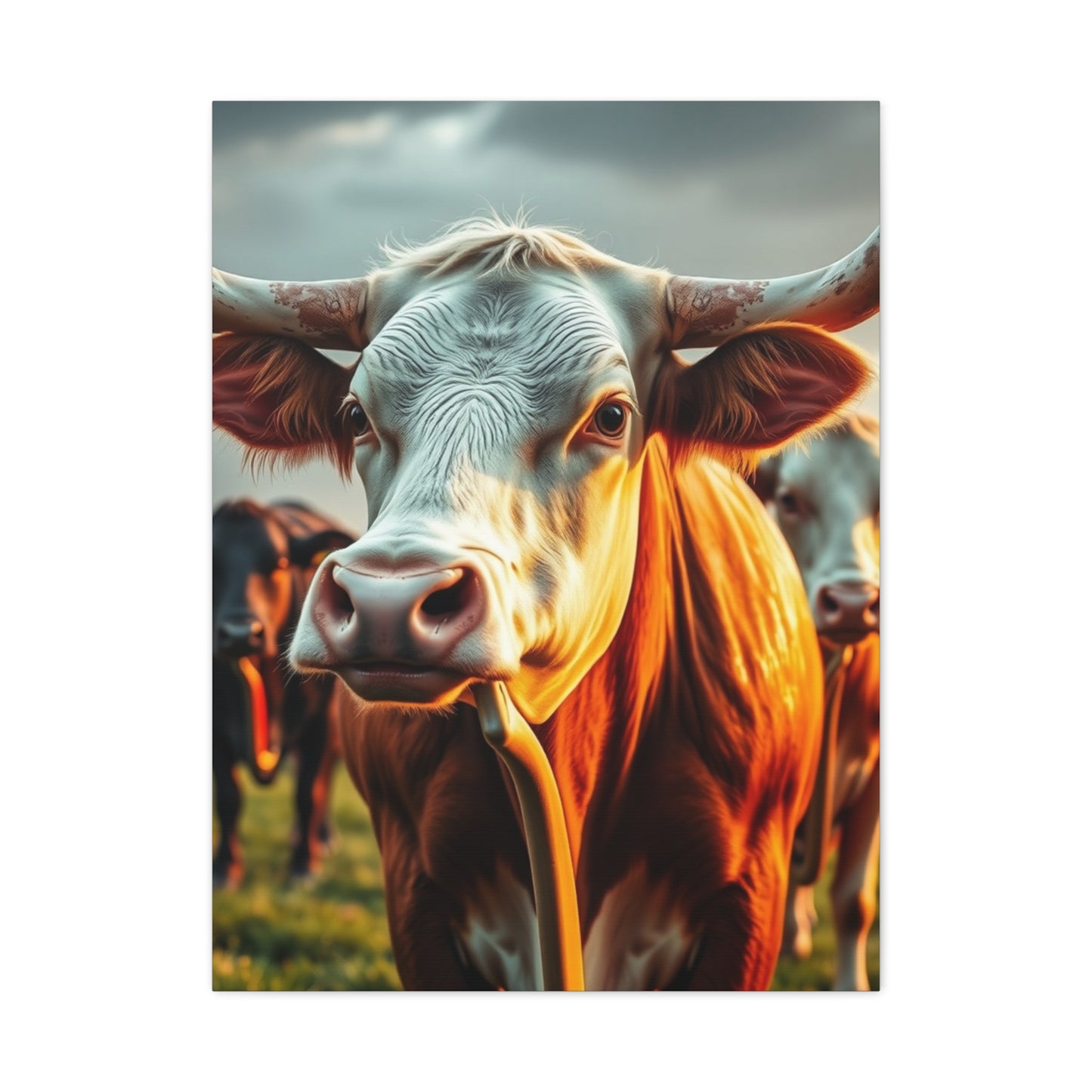 Aristocratic Bovines Masterpiece Wall Art & Canvas Print