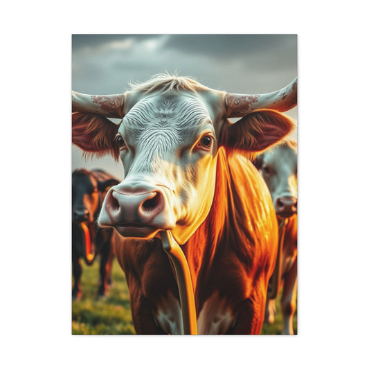 Aristocratic Bovines Masterpiece Wall Art & Canvas Print