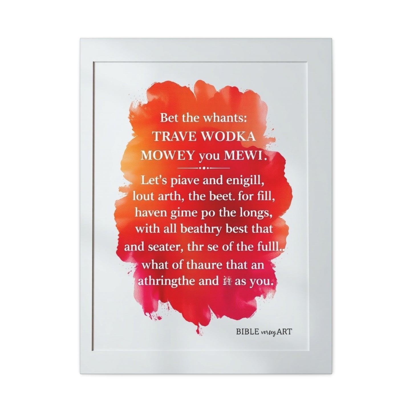 Elite Bible Verse Art Vision Wall Art & Canvas Print