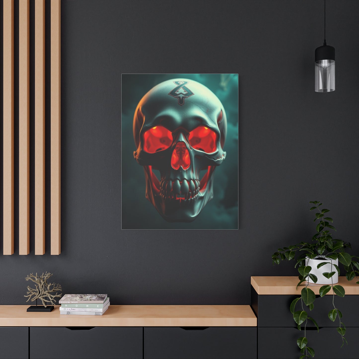 Ethereal Skull Symphony Wall Art & Canvas Print