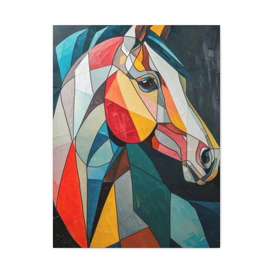 Horse Portrait Cubism Wall Art & Canvas Prints