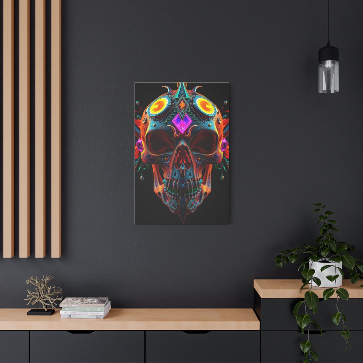 3D Trippy Skull Art By Ali Gulec Art Luxury Canvas Wall Art & Canvas Print
