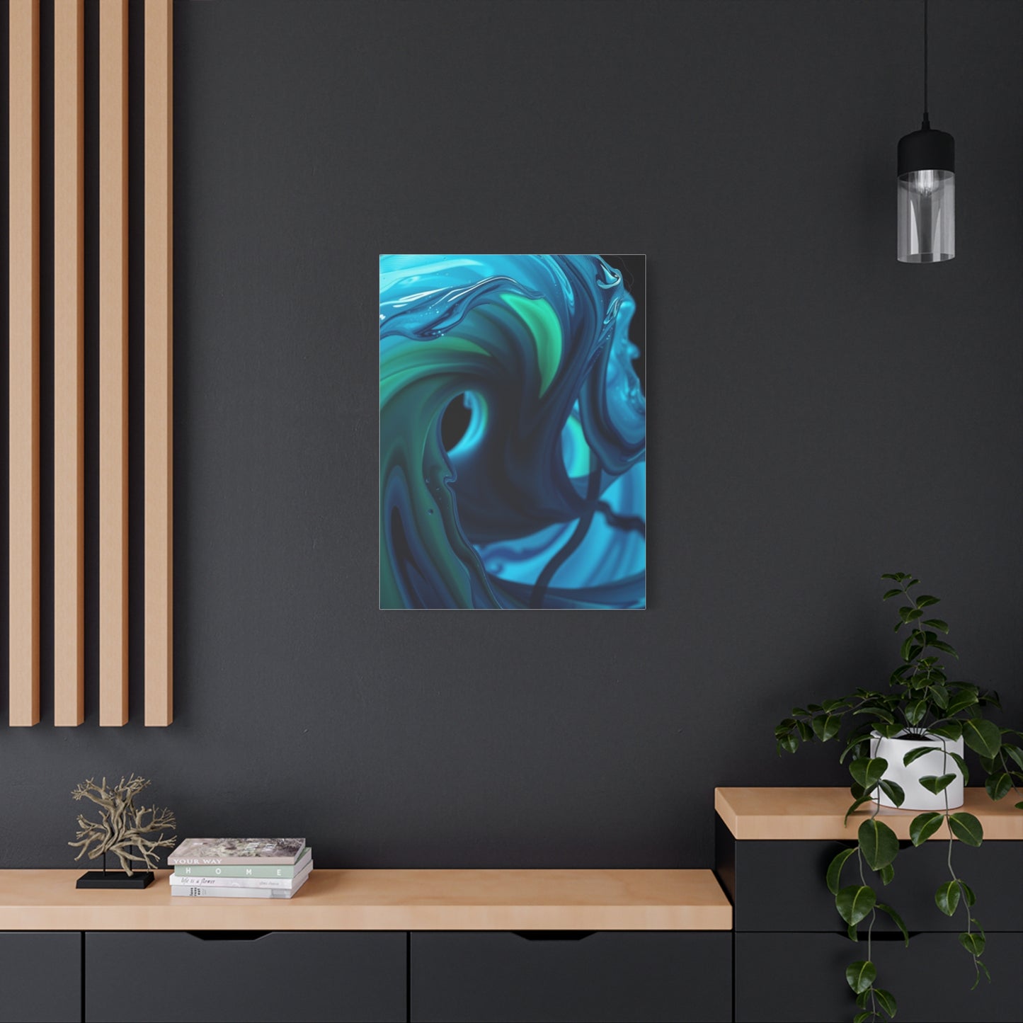 Blue & Green Art Refined Canvas Wall Art & Canvas Print