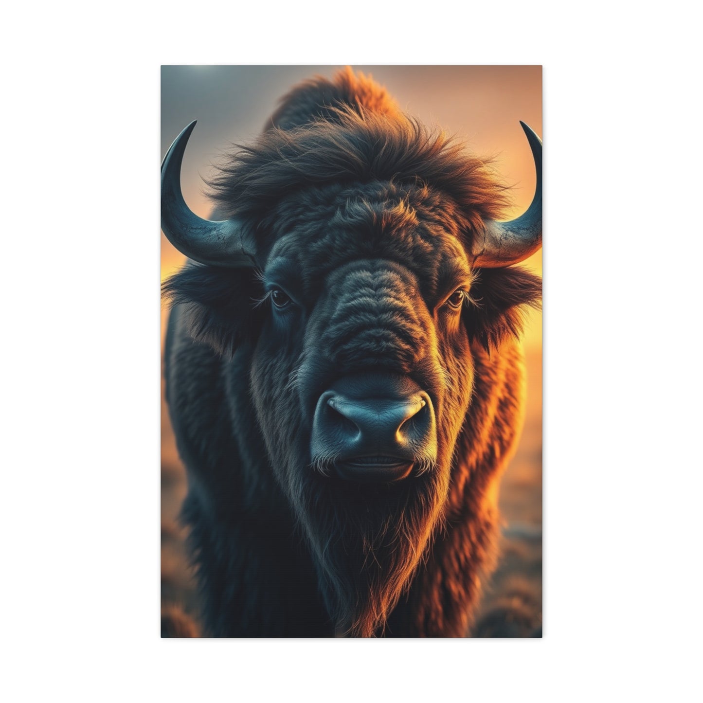 Bison Majesty Mural Wall Art & Canvas Print