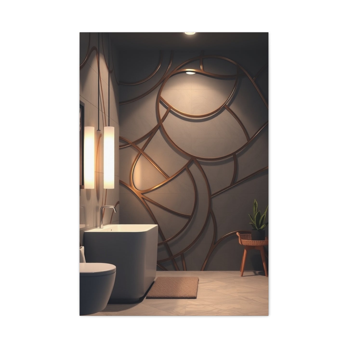 Tranquil Cascade Art Wall Art & Canvas Print