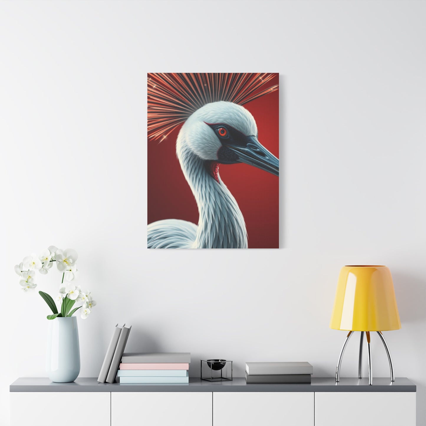 Supreme Crane Bird Art Collection Wall Art & Canvas Print