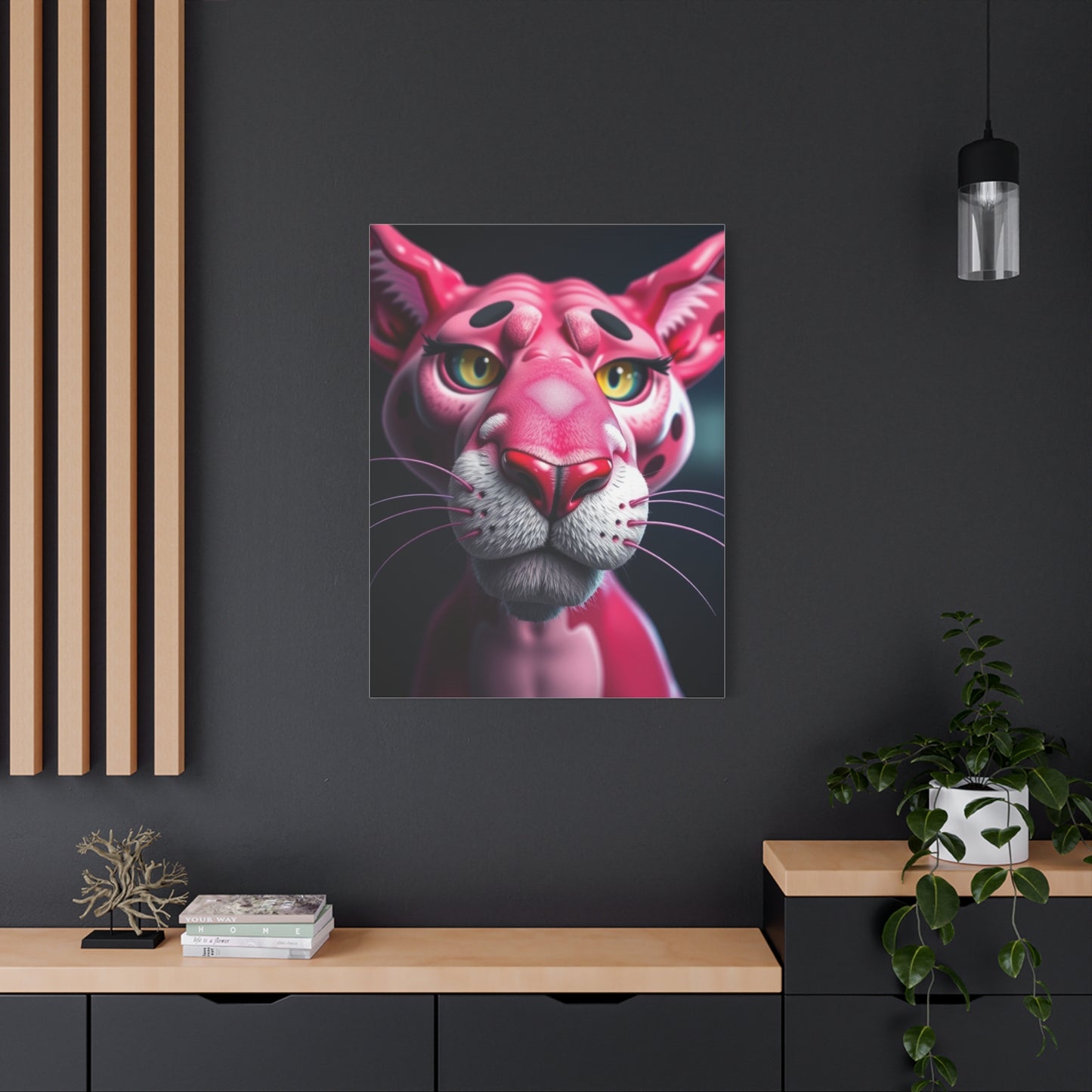 Pantherine Blush Canvas Wall Art & Canvas Print