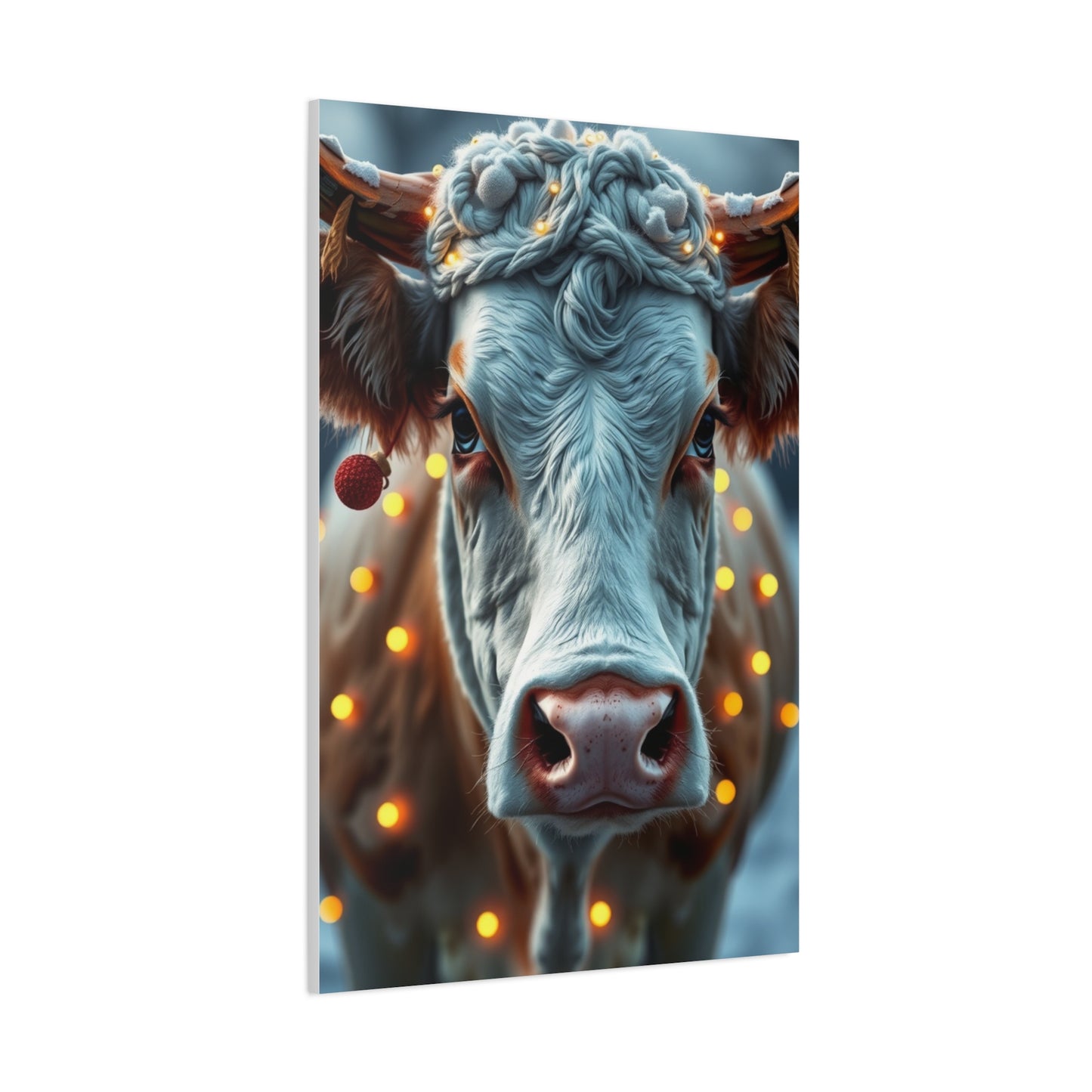 Vision Christmas Cow Art Art Wall Art & Canvas Print