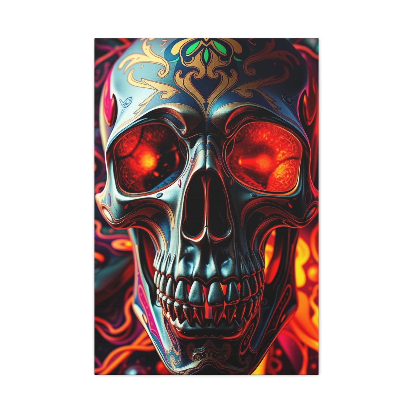 Luminous Skull Enigma Wall Art & Canvas Print