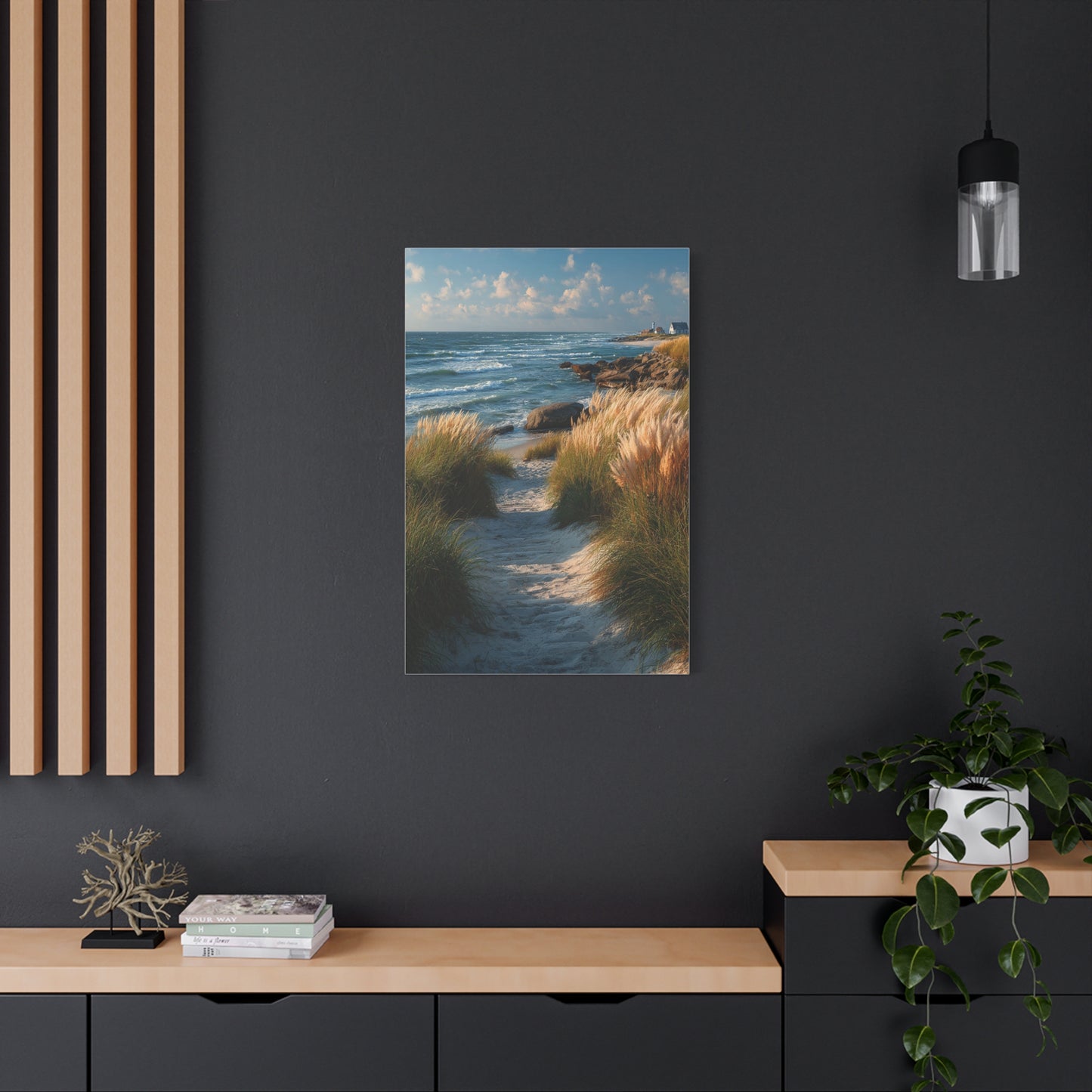 Coastal Dune Path Landscape Wall Art & Canvas Print