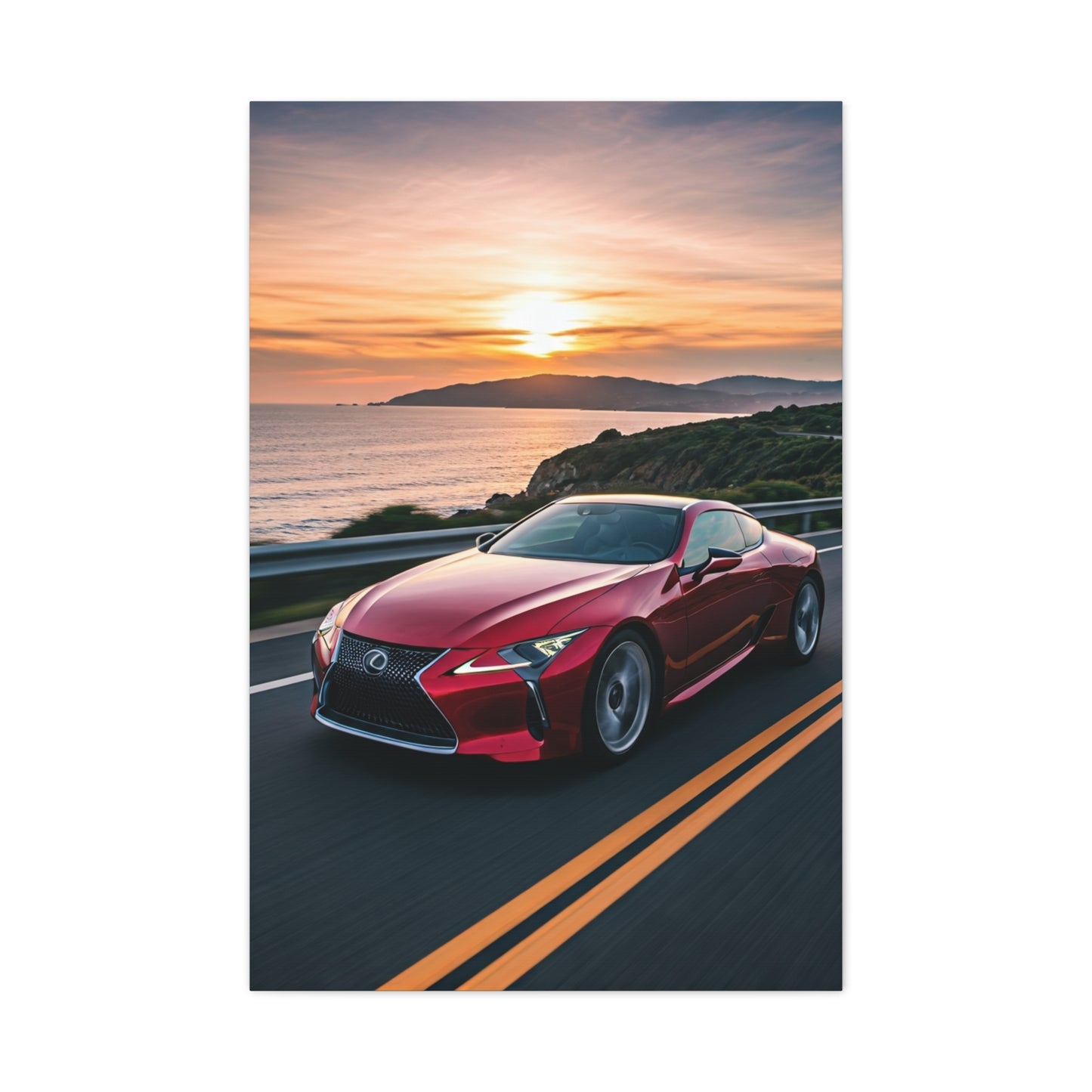 Lexus LC 500 Luxury Scenic Drive Wall Art & Canvas Prints