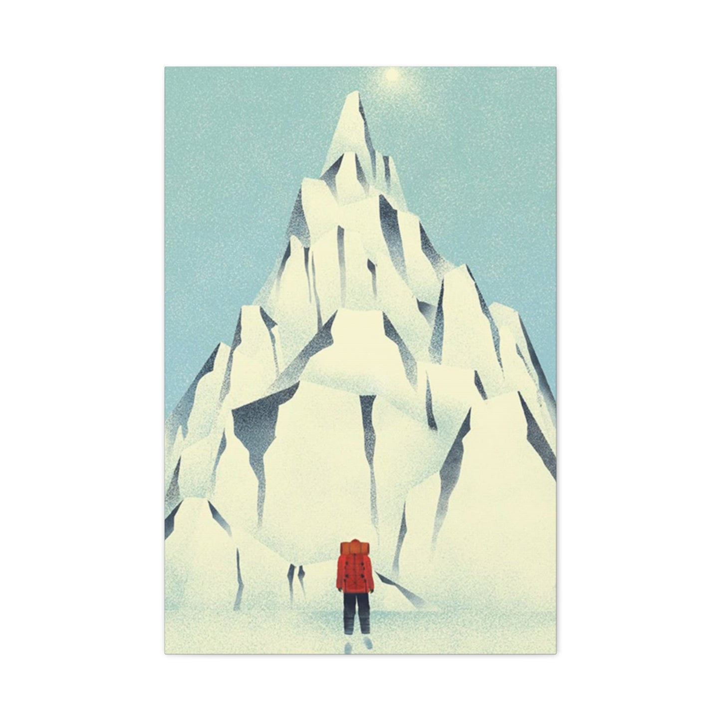Skiers And Snowy Mountain Wall Art & Canvas Prints