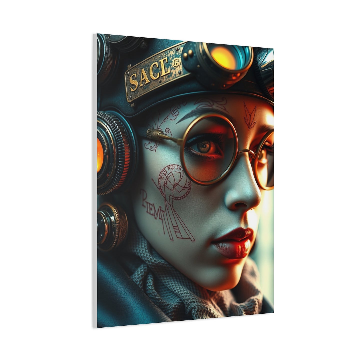 Retro-Futurist Opulence Art wall art & canvas print