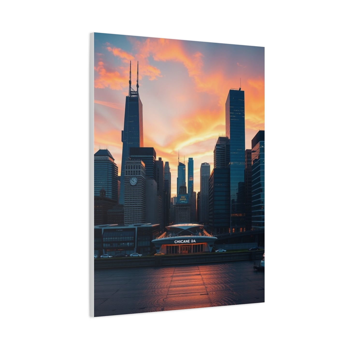 Vision Chicago Skylines Art Art Wall Art & Canvas Print