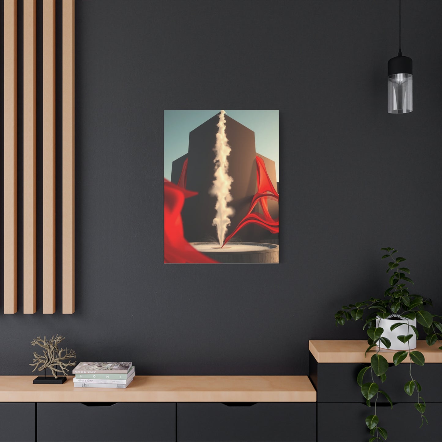 Elite Black, White & Red Art Vision Wall Art & Canvas Print