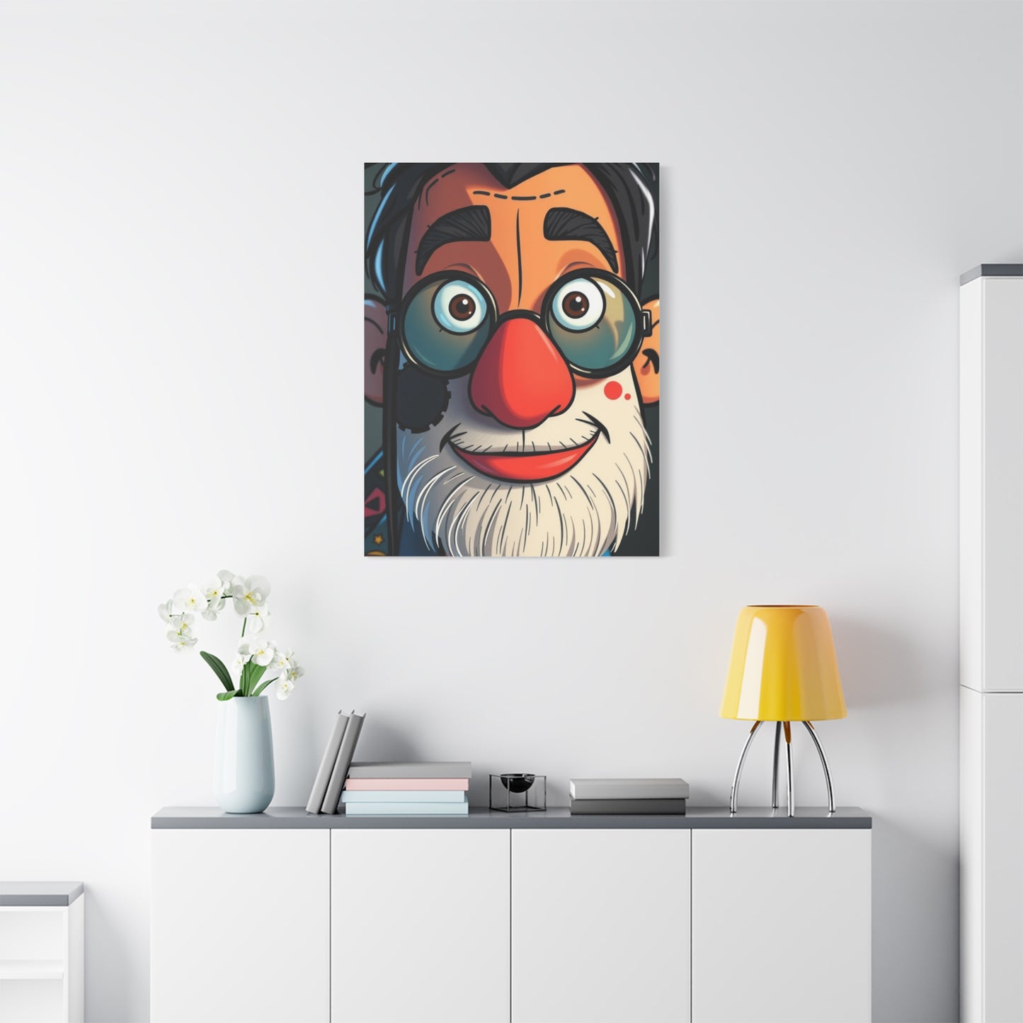 Posh Cartoon Ensemble Art Wall Art & Canvas Print