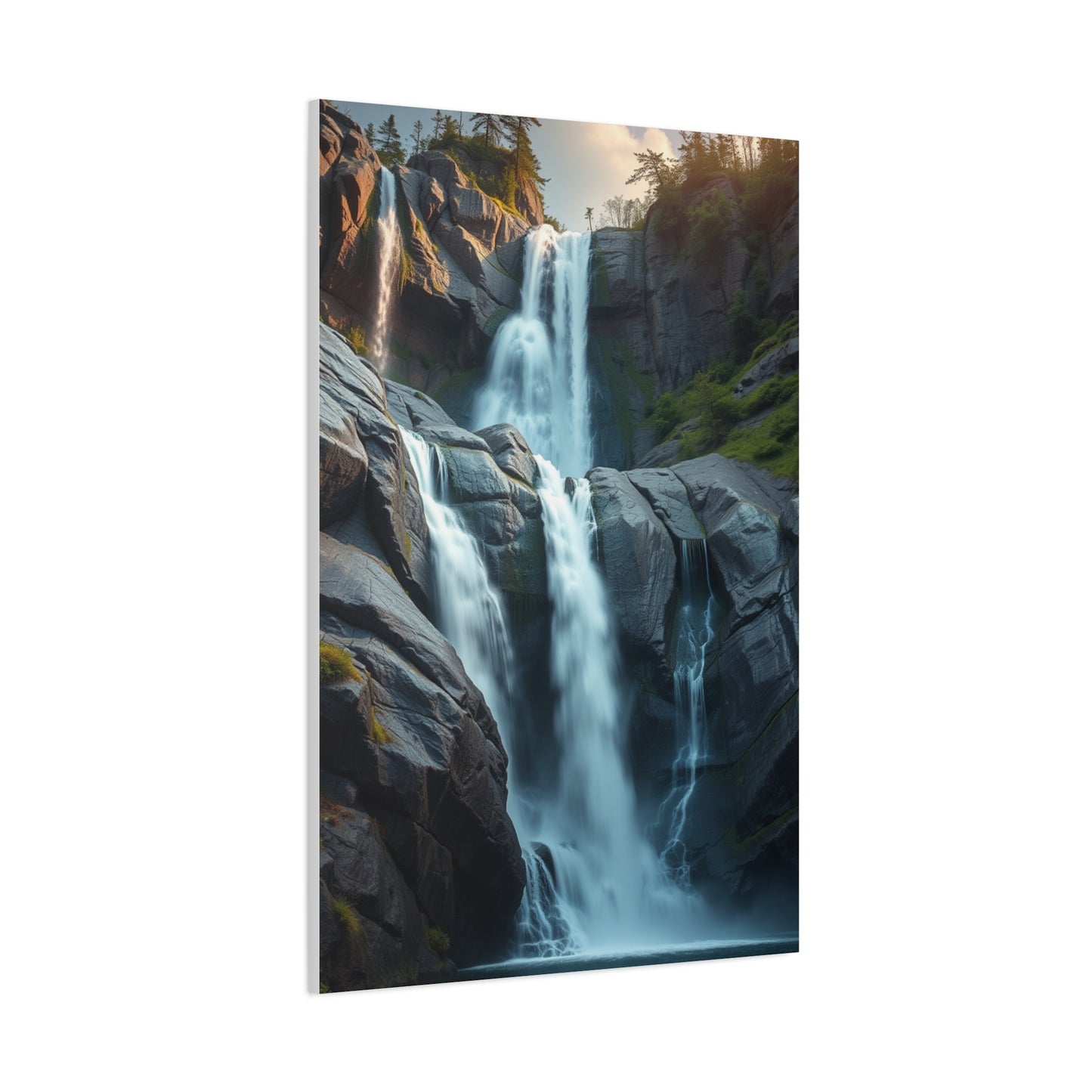 Sublime Cascade Abstraction Wall Art & Canvas Print