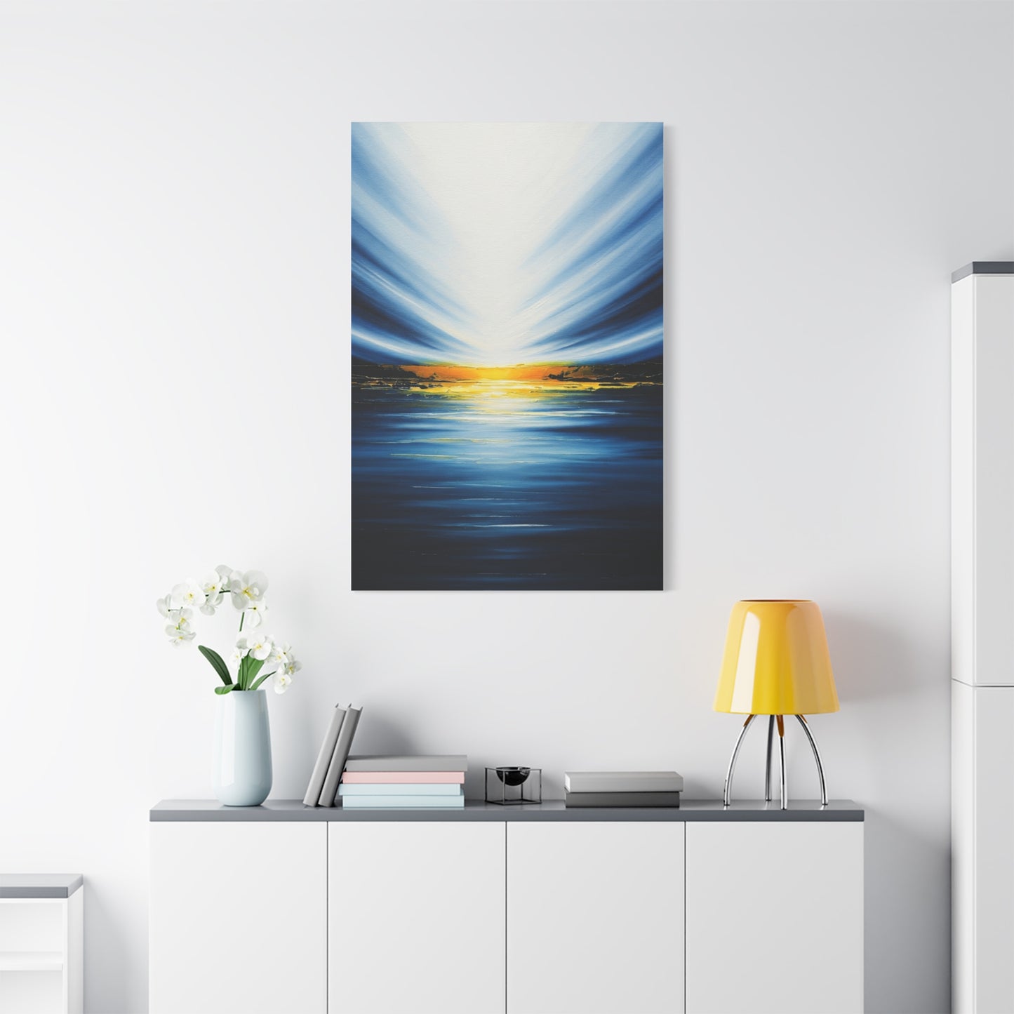 Radiant Horizon Abstract Seascape Wall Art & Canvas Prints