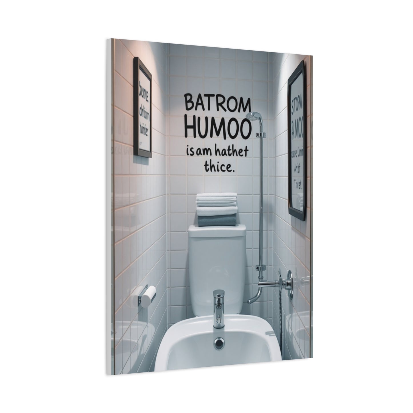 Masterpiece Bathroom Humor Art Vision Wall Art & Canvas Print