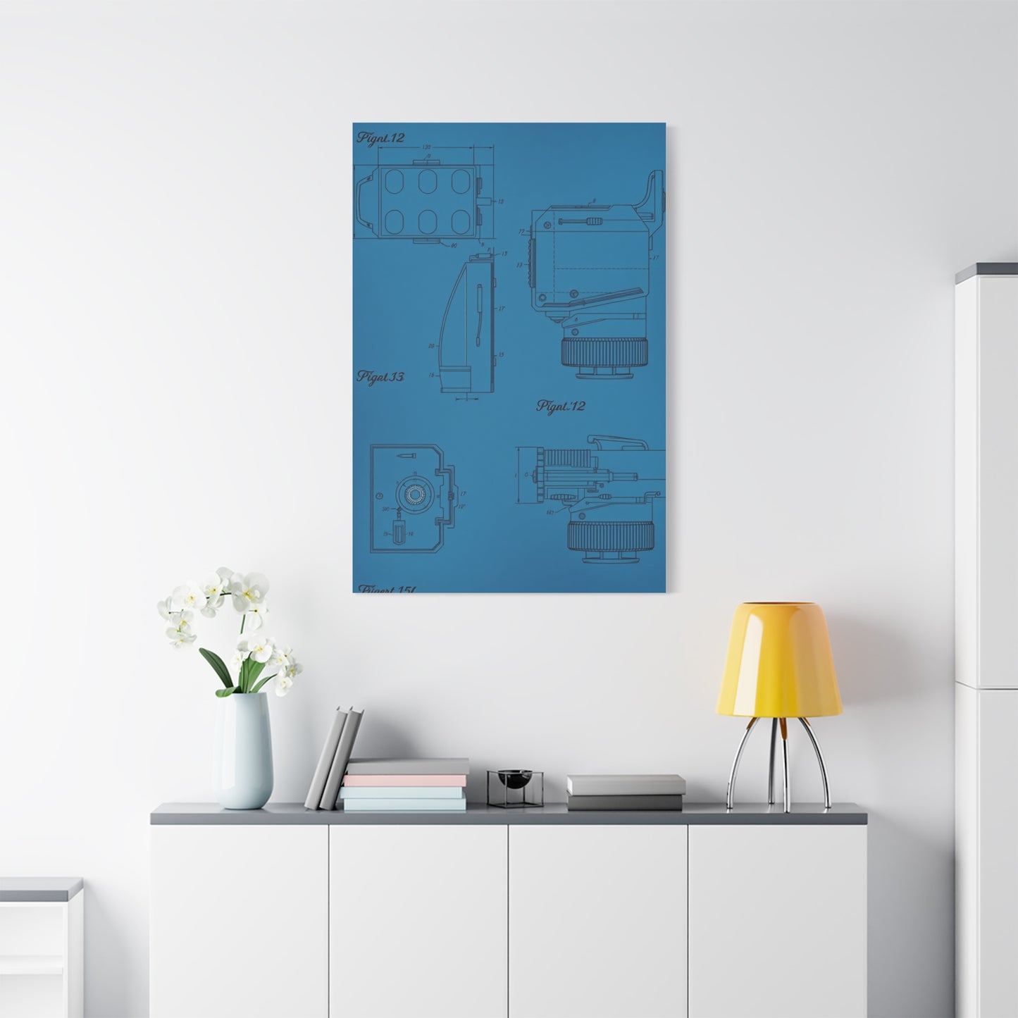 Blueprint & Patent Sketches Art Luxury Canvas Wall Art & Canvas Print