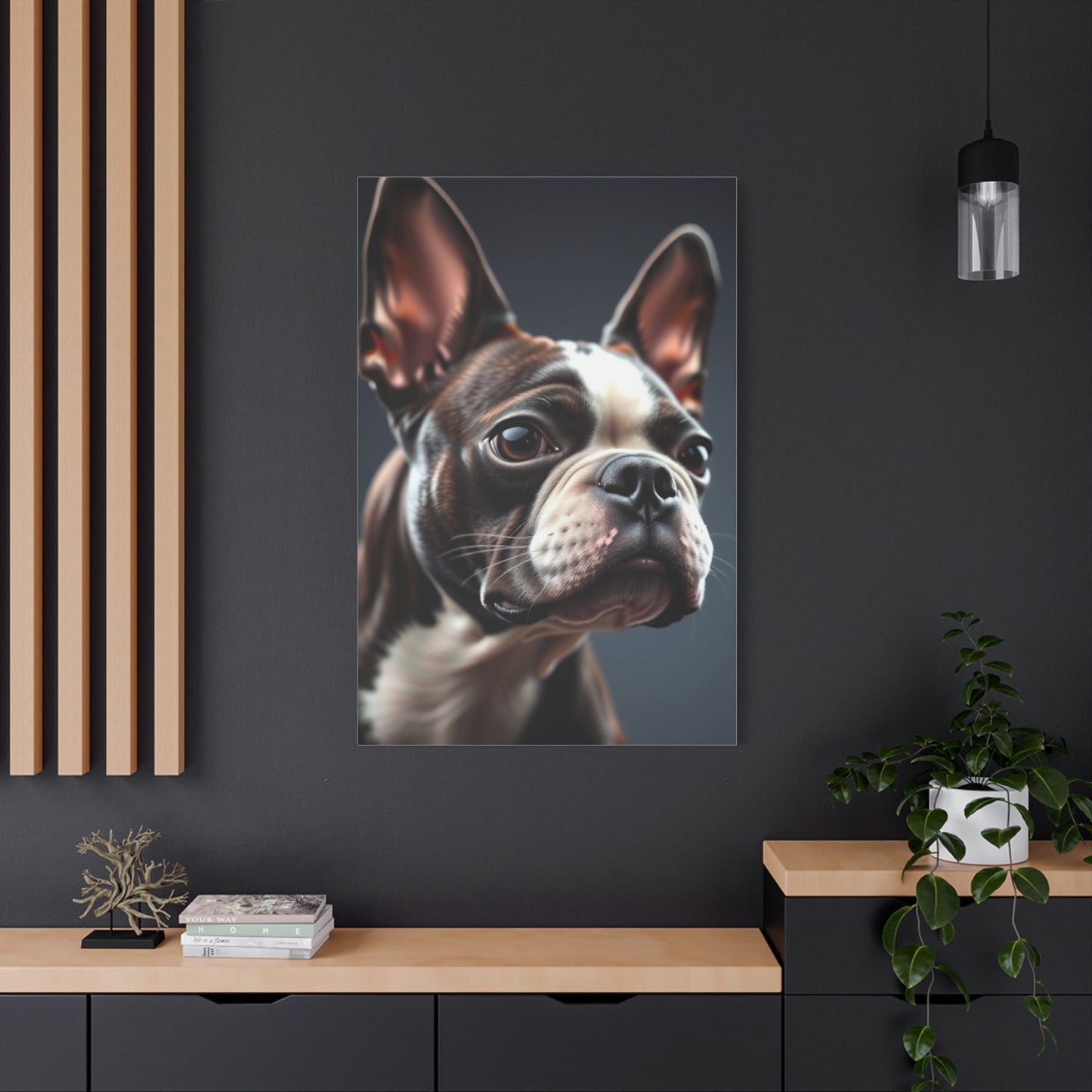 Boston Terrier Art Refined Canvas Wall Art & Canvas Print