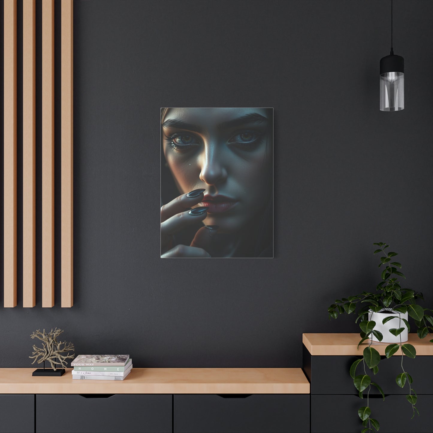 Ebon Veil Canvas Wall Art & Canvas Print