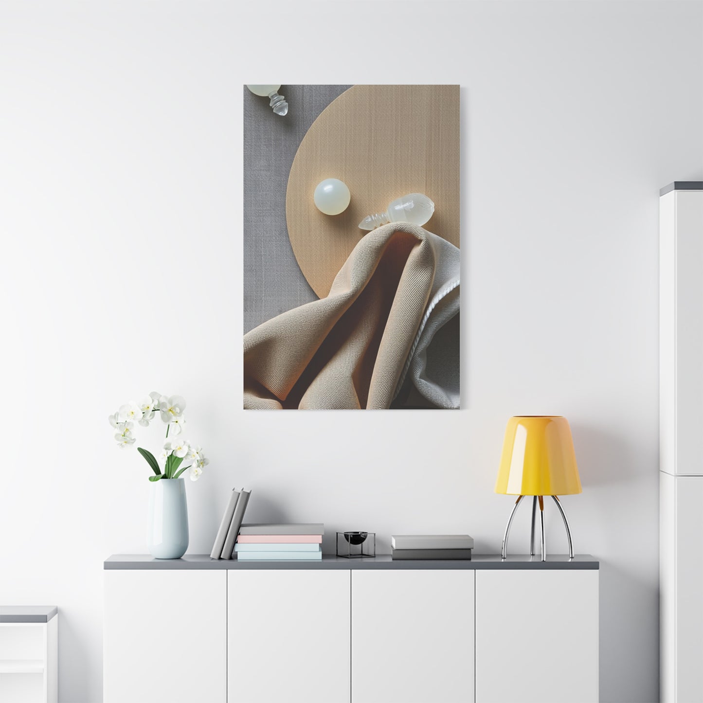 Supreme Taupe, Linen, and Gray Art Collection Wall Art & Canvas Print