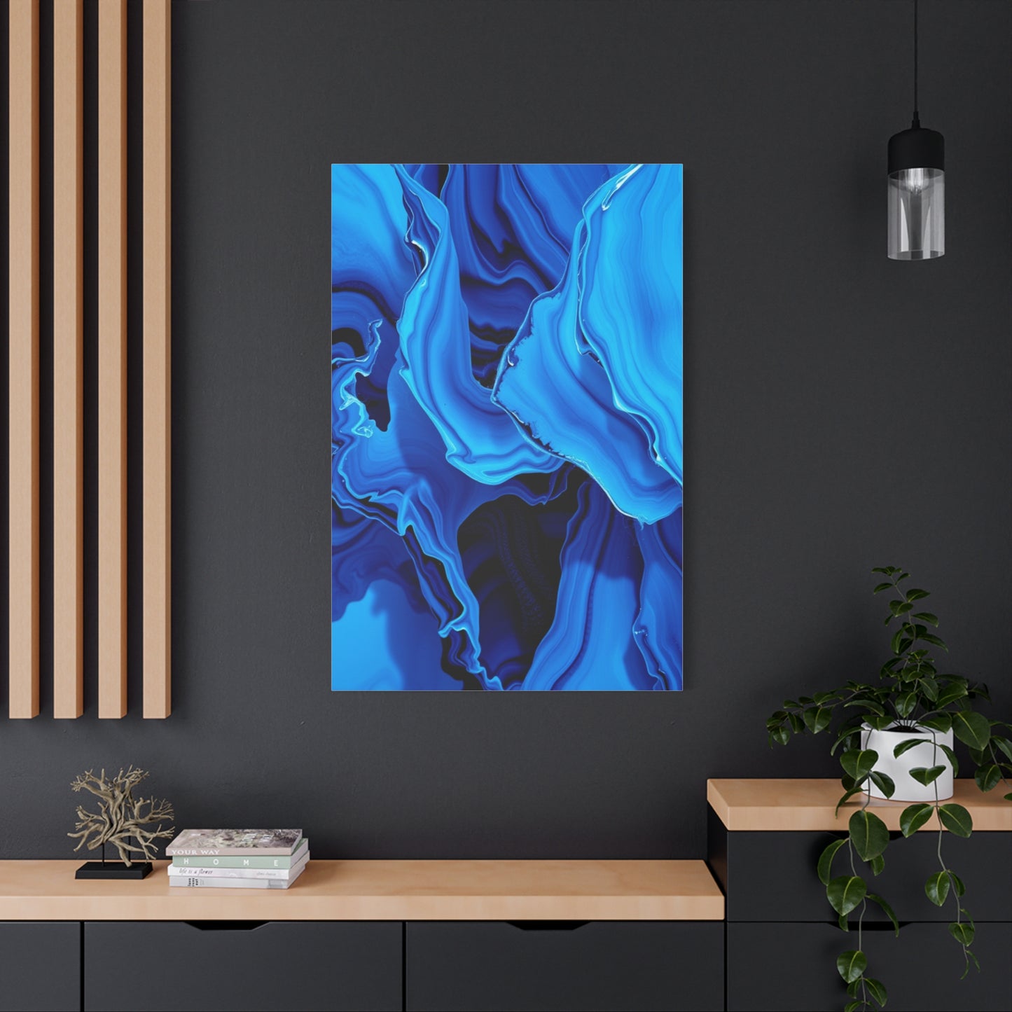 Blue Abstract Art Supreme Gallery Wall Art & Canvas Print
