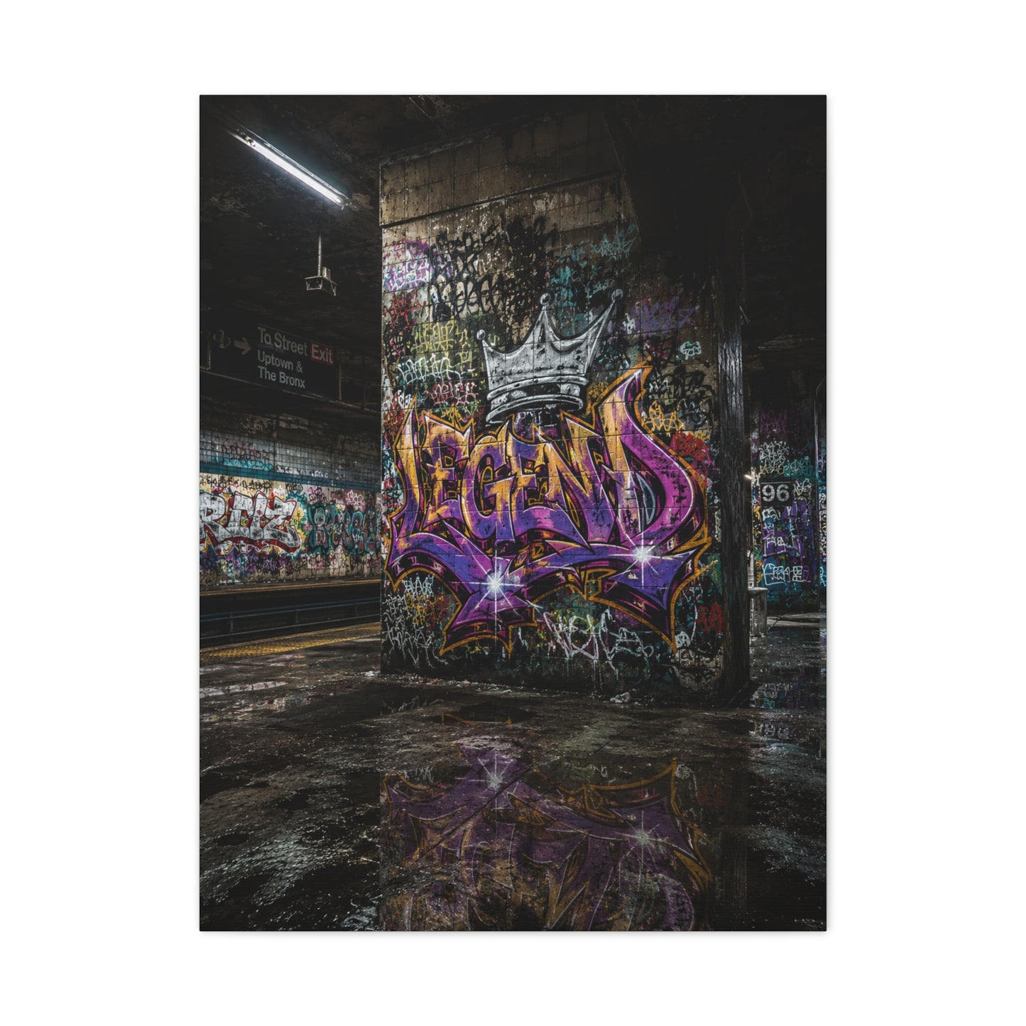 Underground Legends Graffiti Subway Street Wall Art & Canvas Print