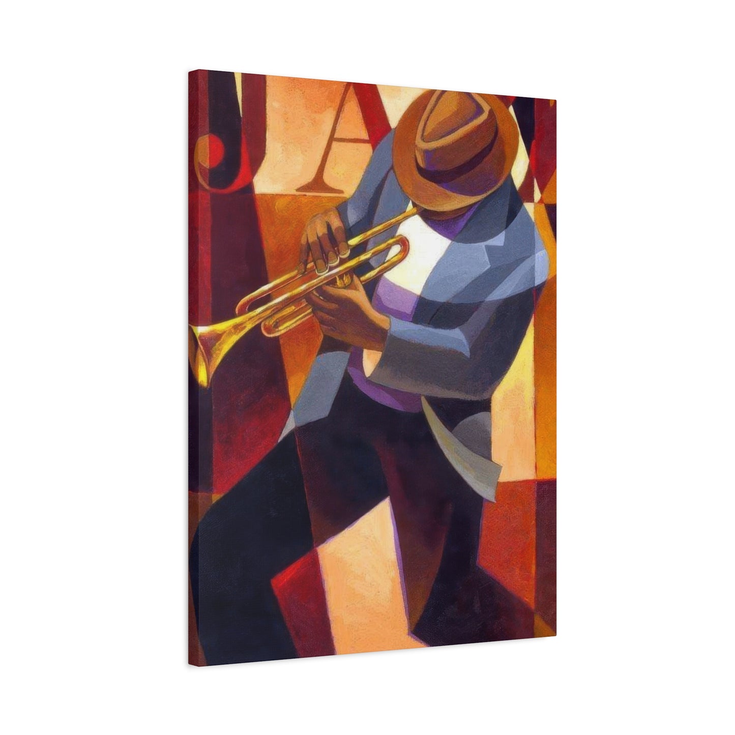 Man With Saxophone Deco Wall Art & Canvas Prints