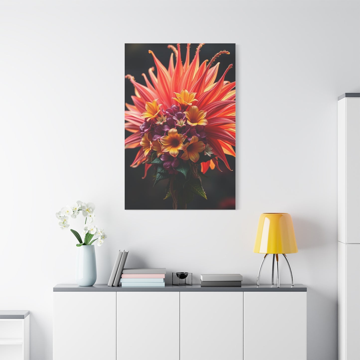 Radiant Blooming Facade Wall Art & Canvas Print