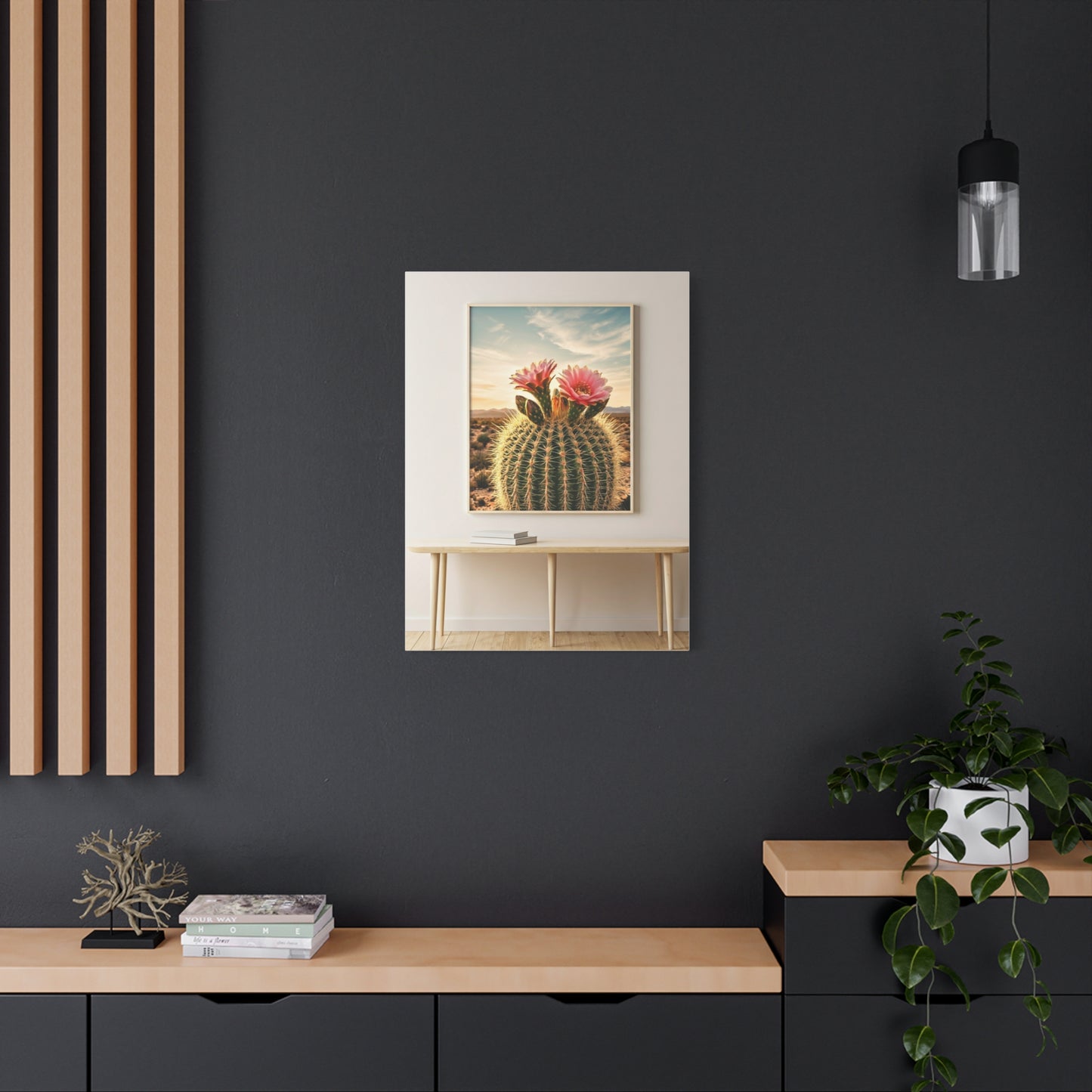 Barrel Cactus Desert Bloom Gallery Wall Art & Canvas Prints