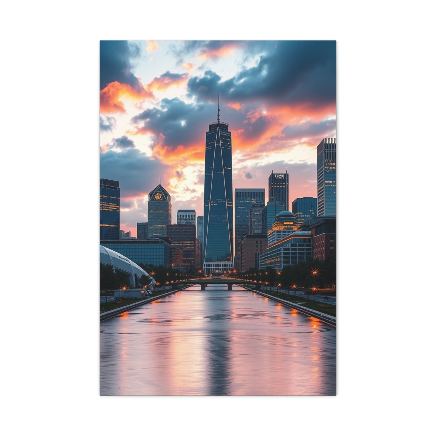 Vision Houston Skylines Art Art Wall Art & Canvas Print