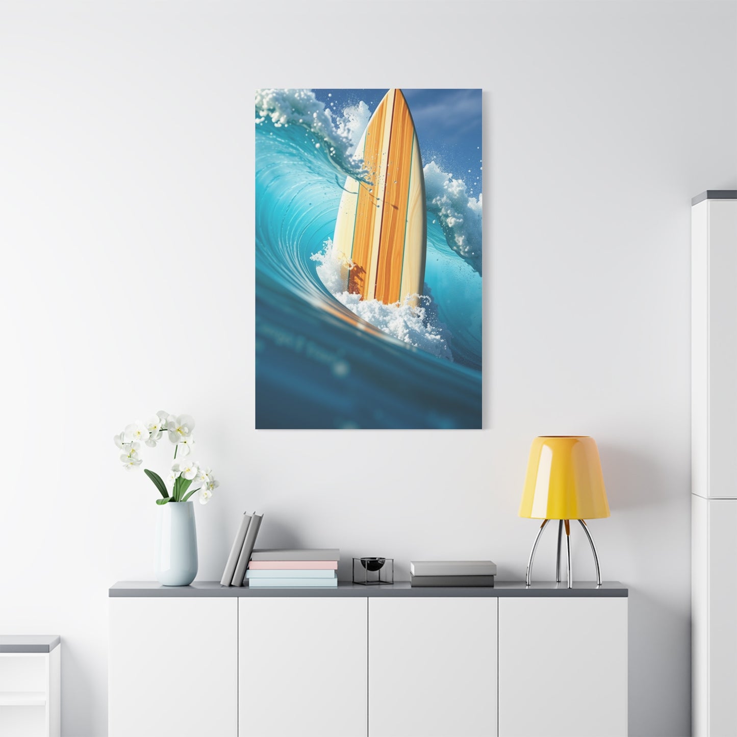 Azure Crest Masterpiece Wall Art & Canvas Print