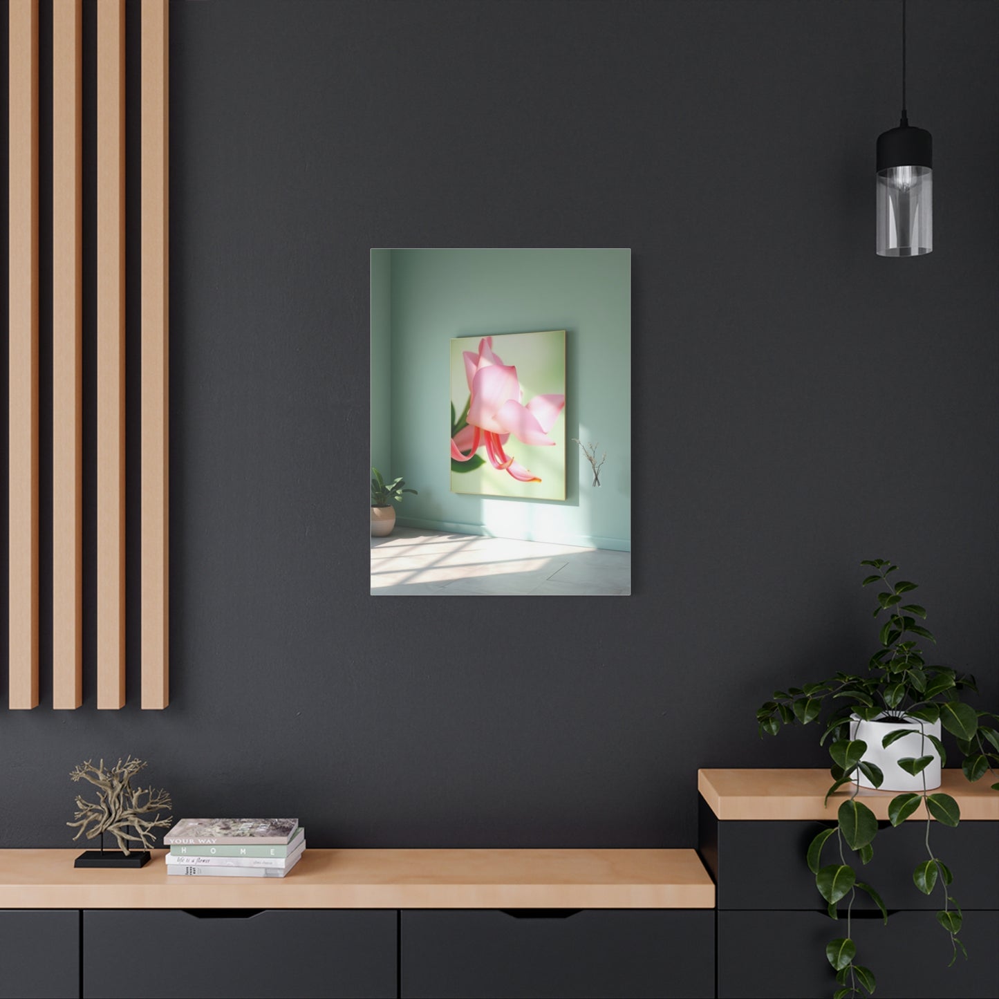 Green & Pink Canvas Art Luxury Canvas Wall Art & Canvas Print
