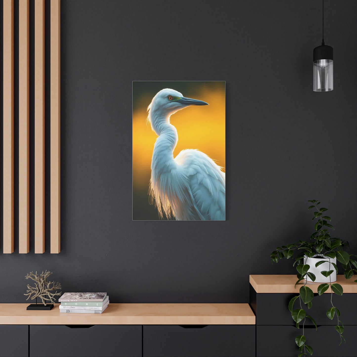 Egret Art Luxury Canvas Wall Art & Canvas Print